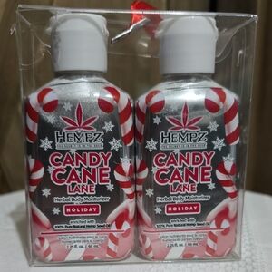 NIP Hempz Candy Cane Lane Holiday Edition Mosturizer 2.25 Oz Each